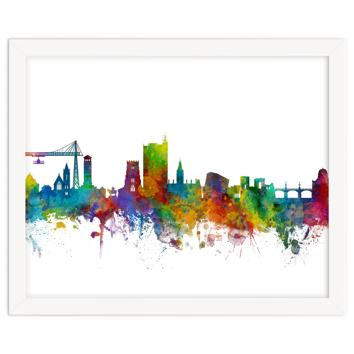 Newport Wales Skyline