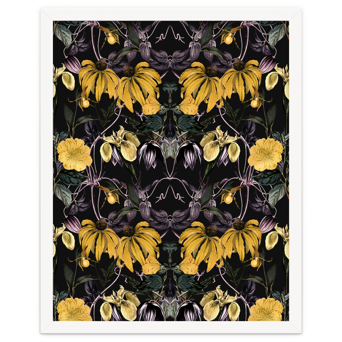 Nocturnal botanical garden kaleidoscope