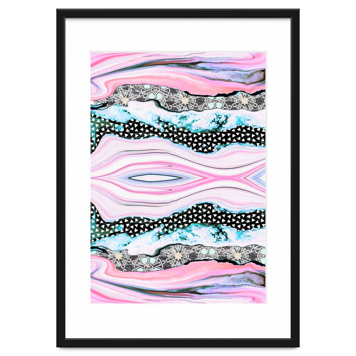 Abstract shapes of marble and patterns