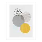 Abstract Mustard And Grey (Print Only) thumbnail