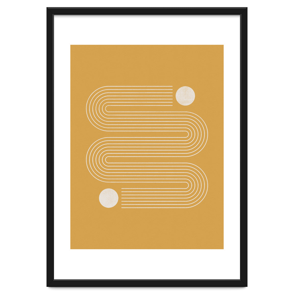 Mid-Century Modern No.20 - Woodblock Print