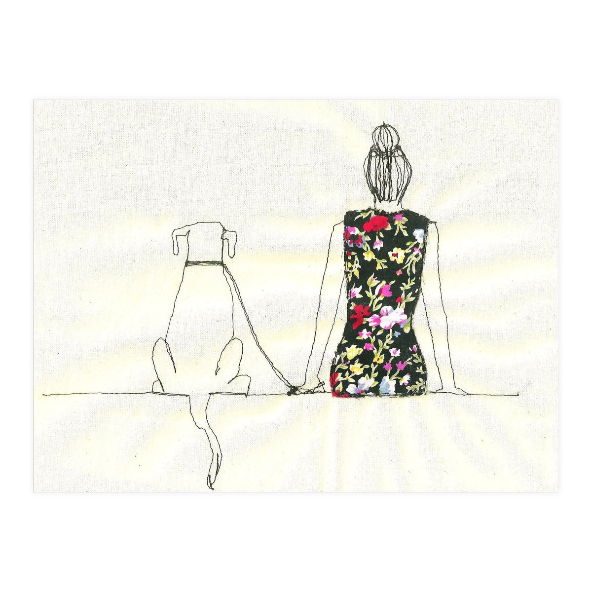 Girl And Dog Print (Print Only)