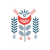 Scandi Folk Flower Pattern (Print Only) thumbnail