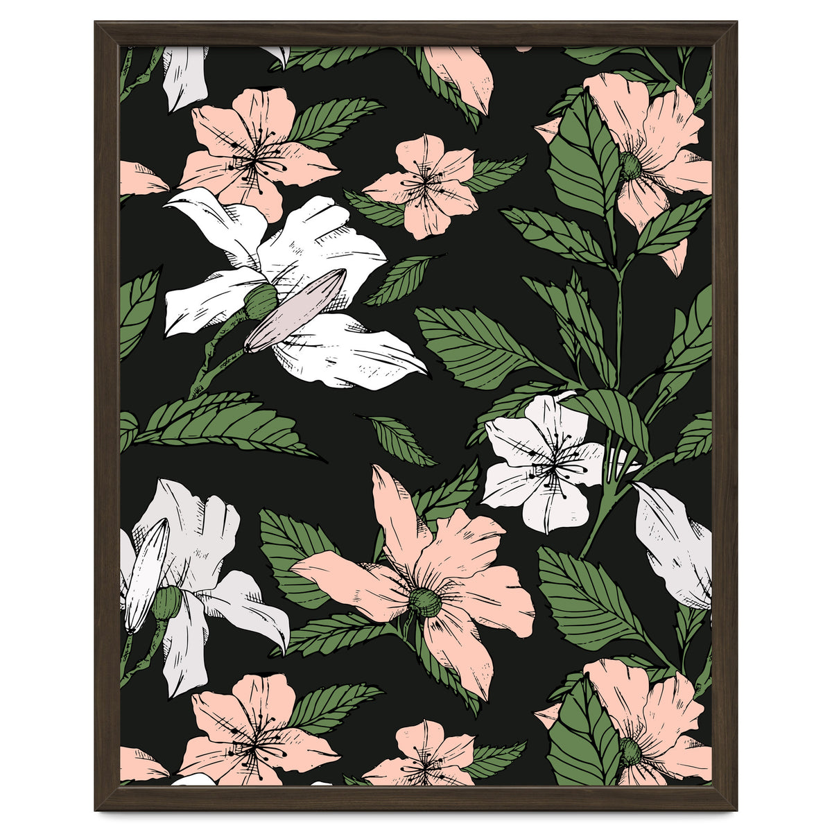 Flowers in the tropical night