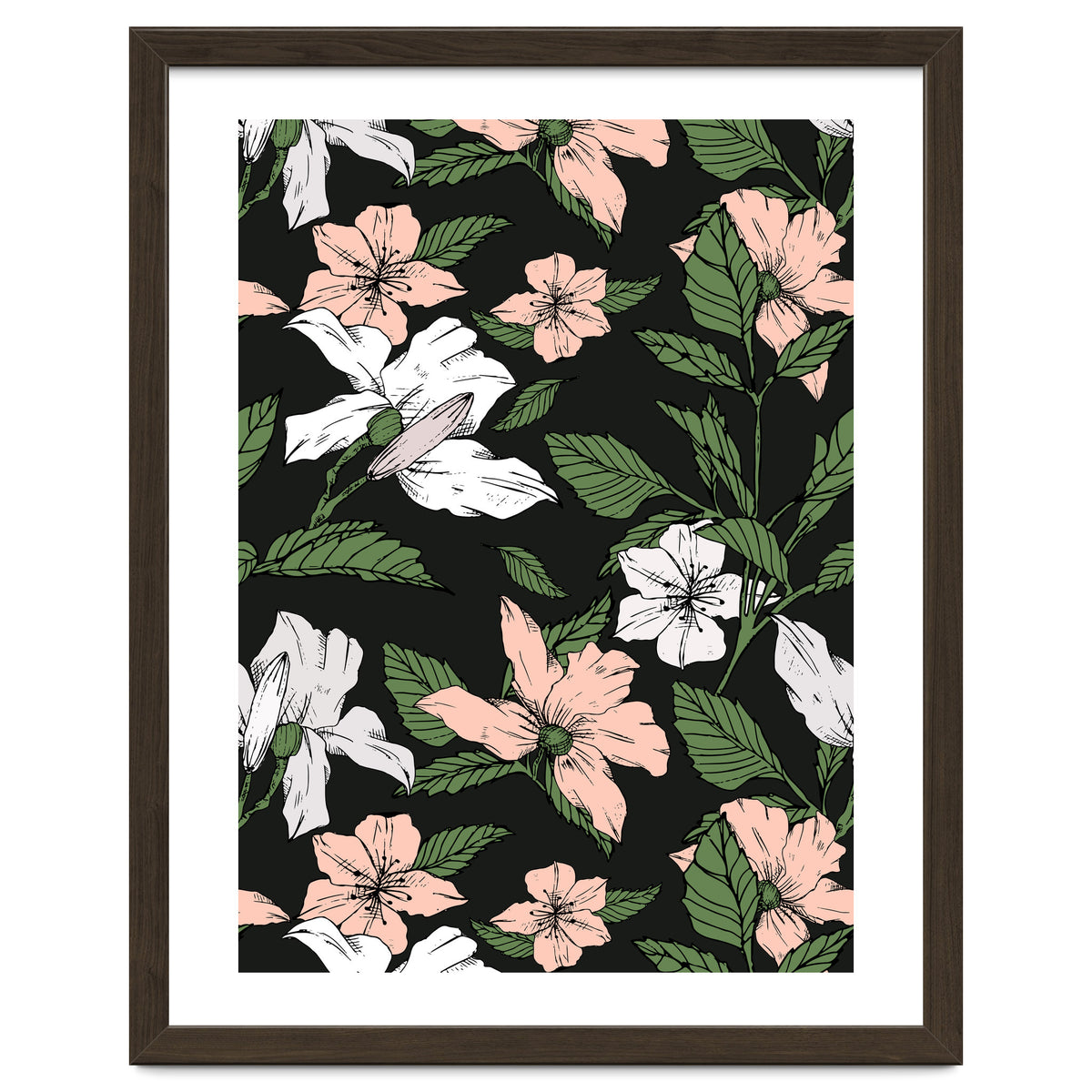 Flowers in the tropical night