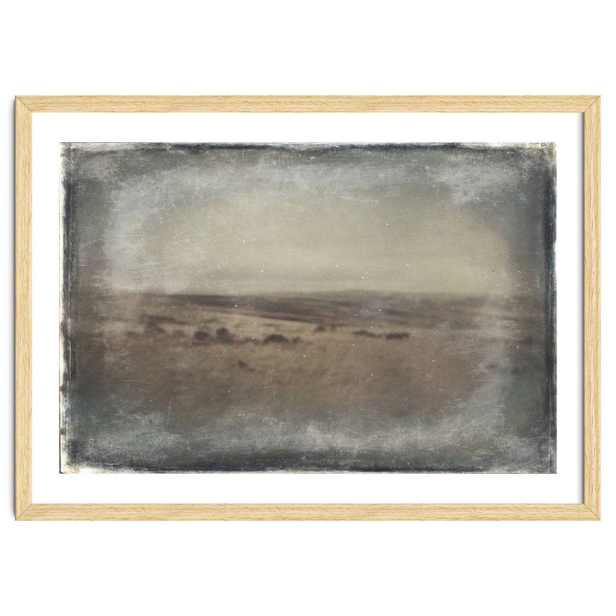 Bleak winter landscape of Saddleworth Moor