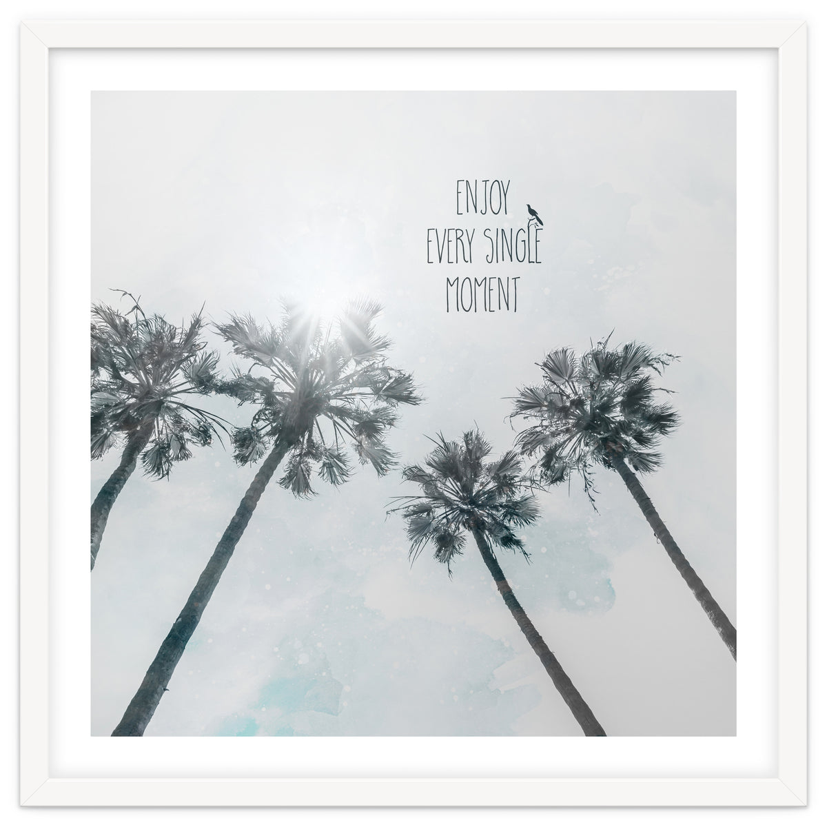 Palm trees with sun | enjoy every single moment