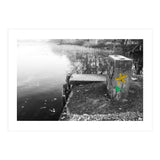 Frozen Ground Yellow Flower Street Art (Print Only) thumbnail