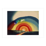 Rainbow Over the Coastline Abstract Painting (Print Only) thumbnail