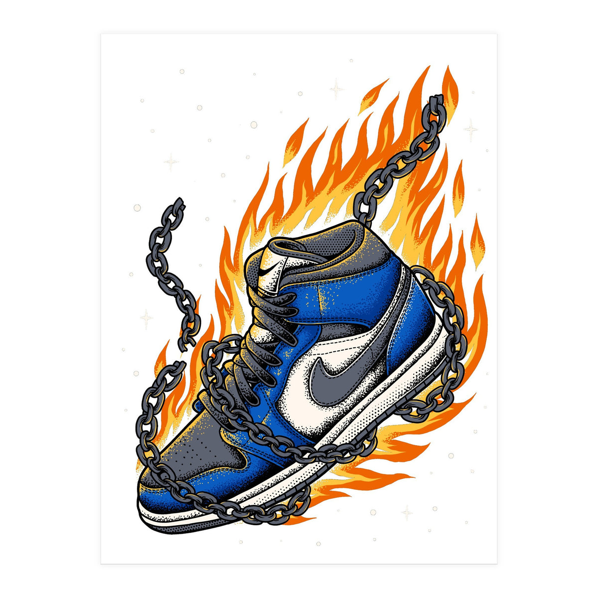 Sneaker Fire (Print Only)