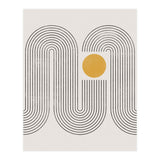 Mid-Century Modern No.22 - Woodblock Print (Print Only) thumbnail