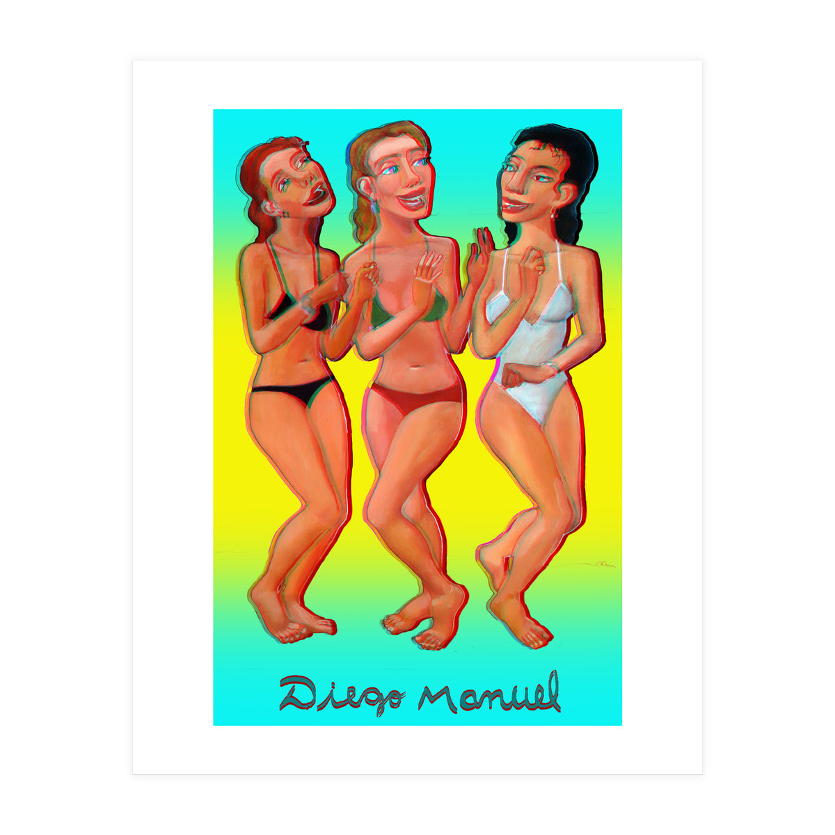 Bailando En La Playa 11 3d (Print Only)