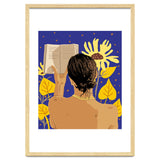 You're never alone when lost in the magic of a book, Bohemian Reader Botanical, Nude Plant Lady thumbnail