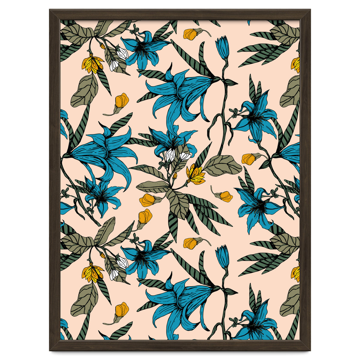 Blooming blossoms bluish I