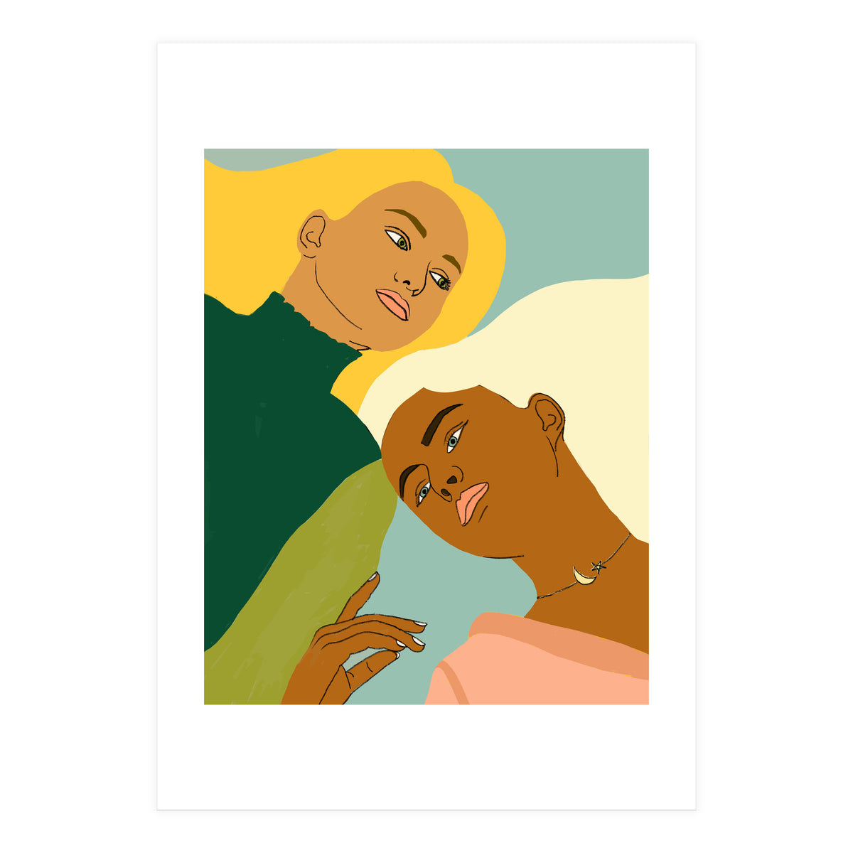 Two Souls One Body I #illustration painting (Print Only)