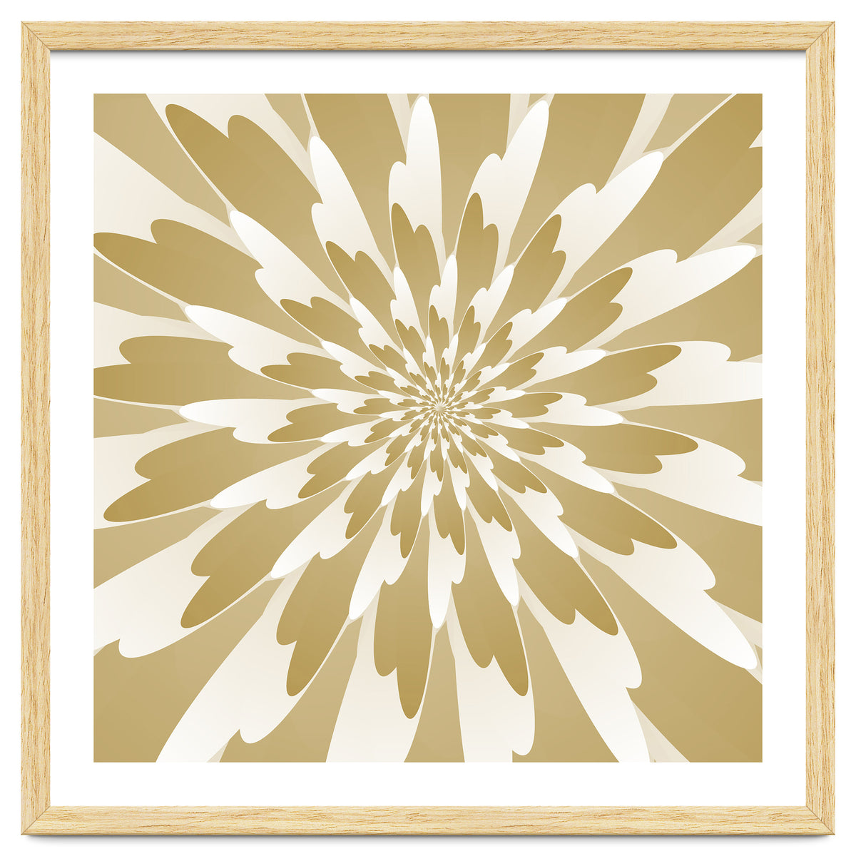 Spiral Flower Design Art