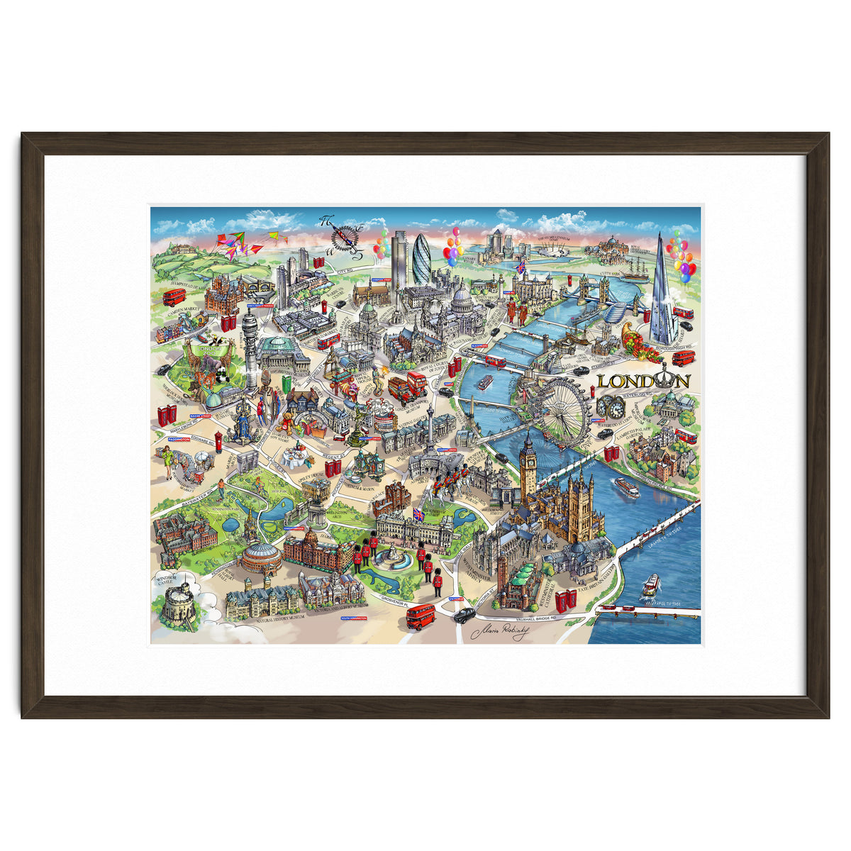 London Map Illustration