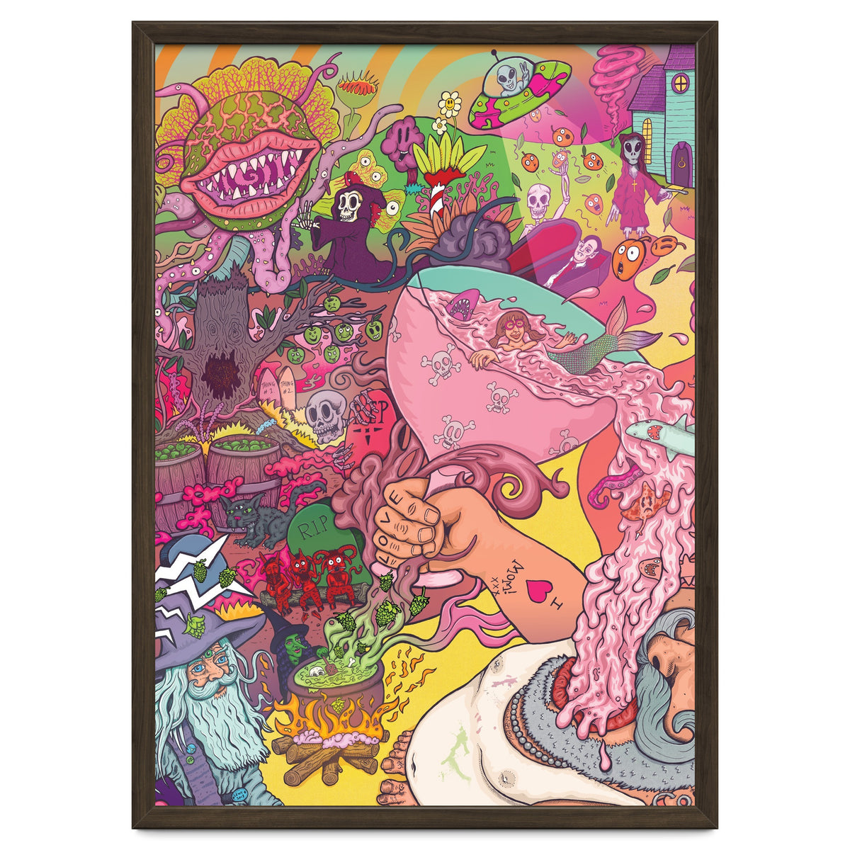 Abbeydale Brewery Collab Series Full Illustration - Yeastie Boys UK, Northern Monk, Origins Fyne Ales, Haand, Brew York and Black Jack Brewery.