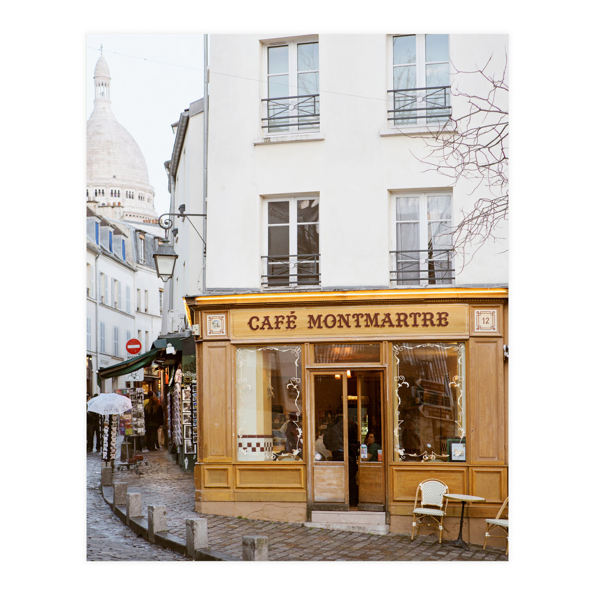 Cafe Montmartre in Paris (Print Only)