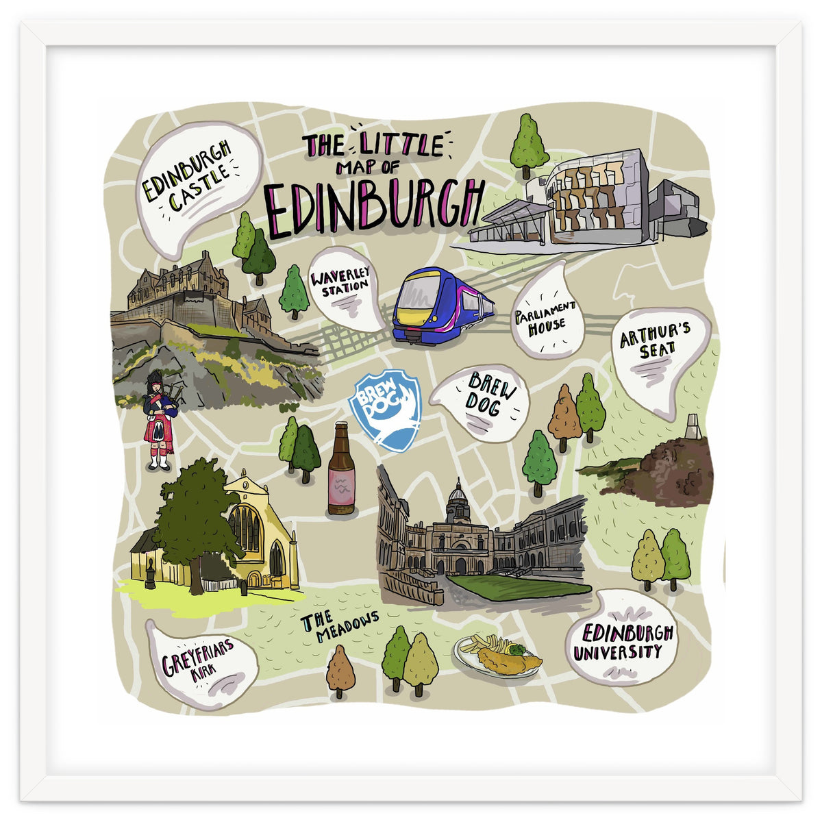 The Little Map of Edinburgh