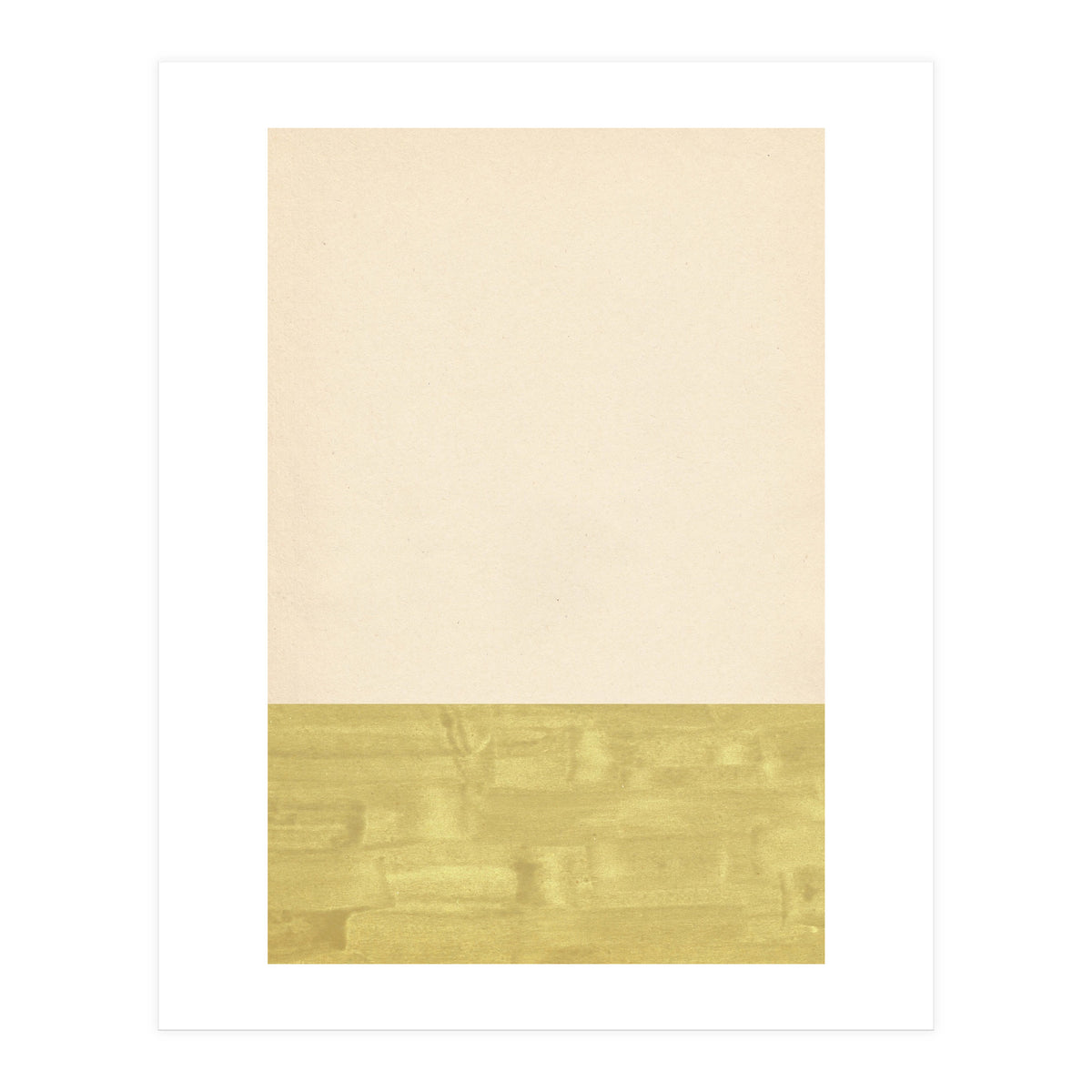 Green and beige color blocks (Print Only)