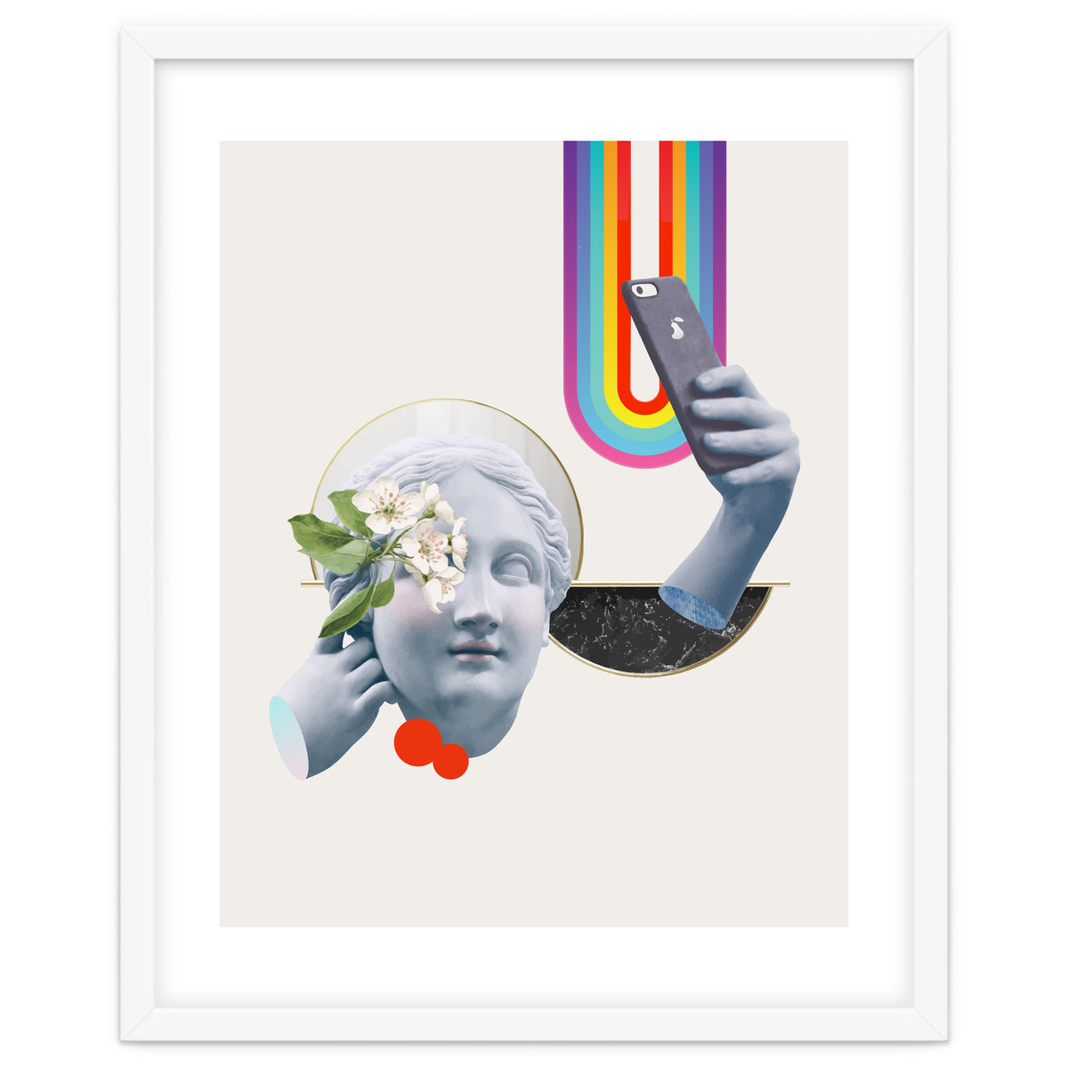 Greek Goddess Rainbow Selfie By Pear