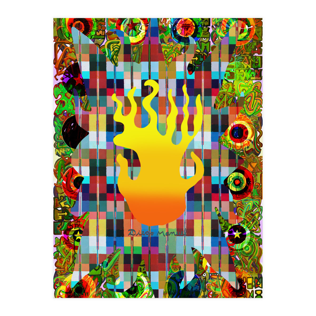 Fuego Y Graffiti 1 (Print Only)