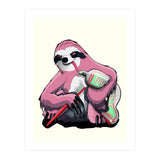 Sloth Brushing Teeth, Funny Bathroom Humour (Print Only) thumbnail
