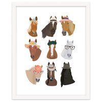 Horses in Glasses and Hats