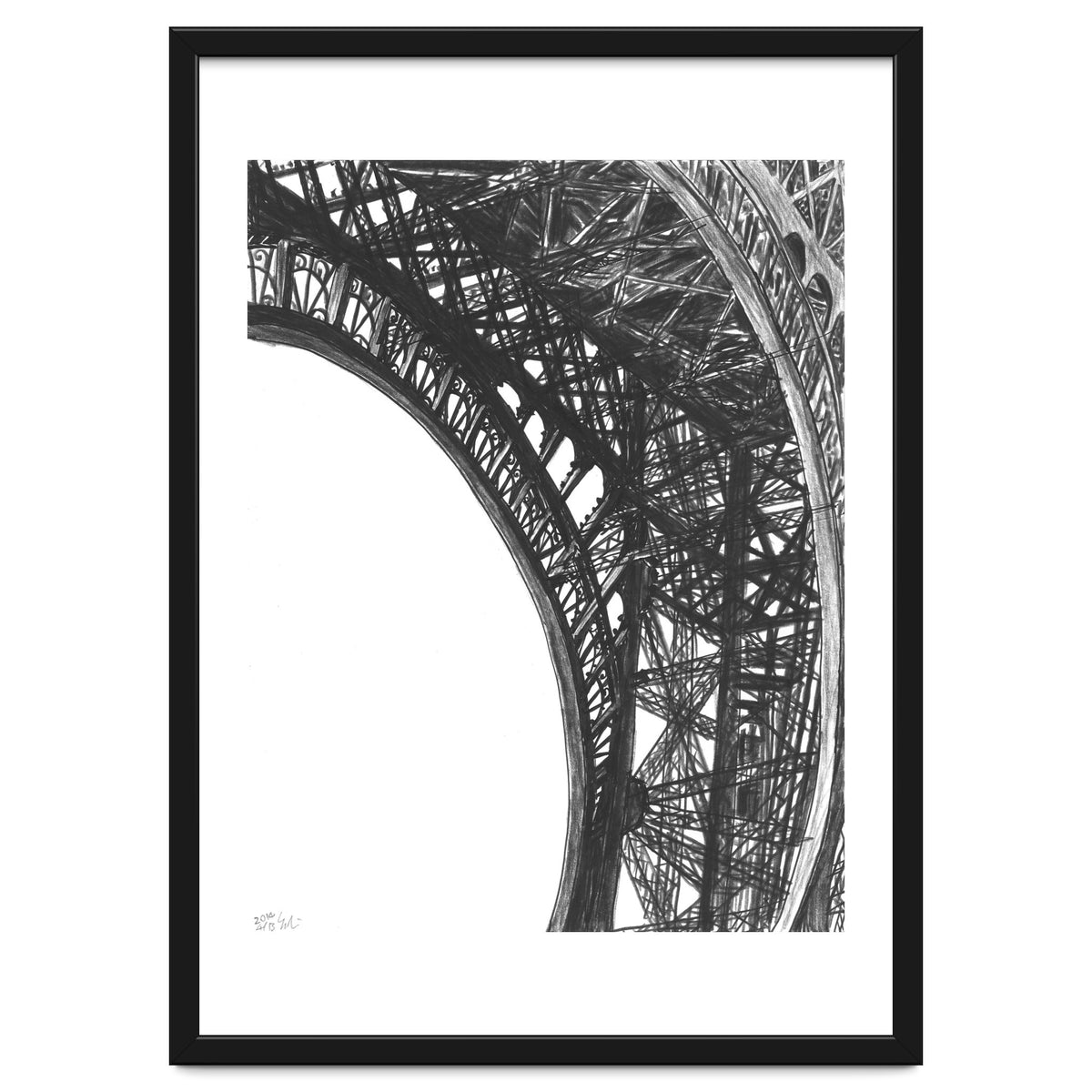 Looking Up The Eiffel