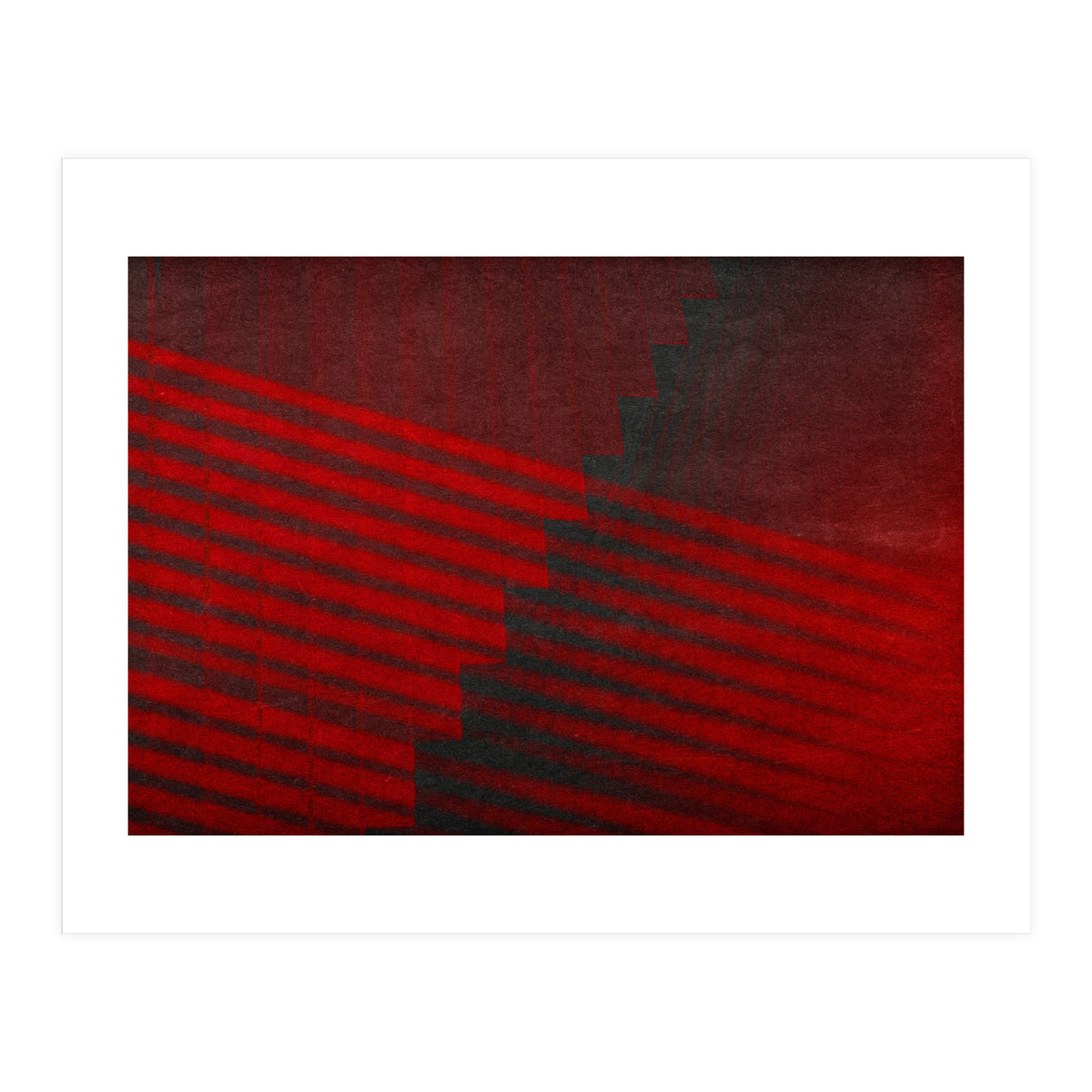 Rojo Y Gris #2 (Print Only)