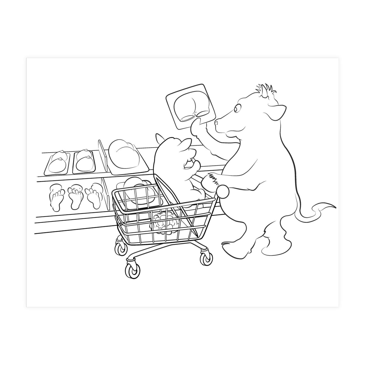 Supermarkey Cow Mandos (Print Only)