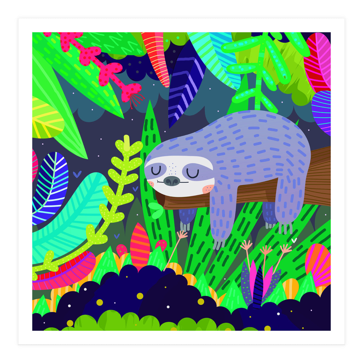 Sloth in nature (Print Only)