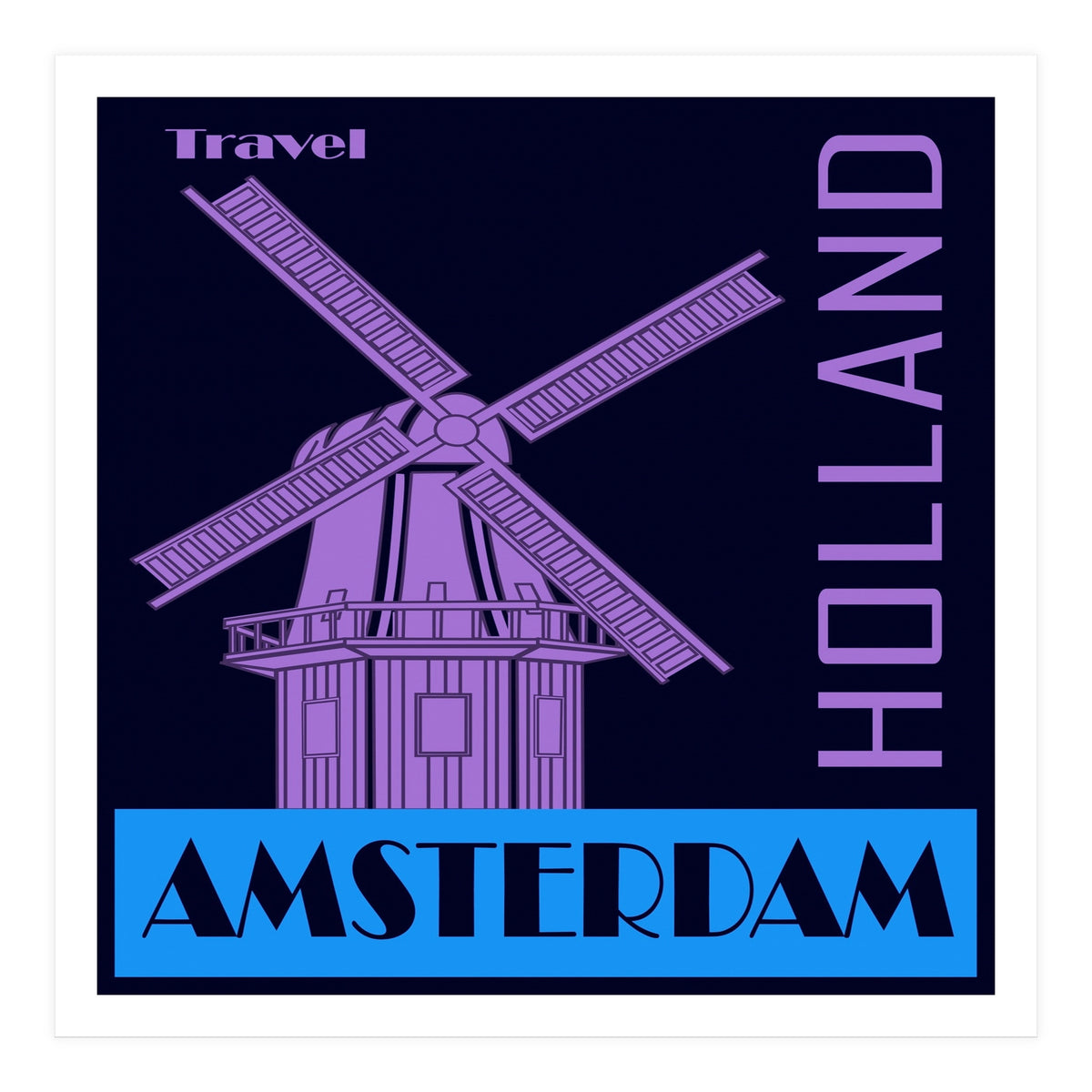 Travel Amsterdam Holland  (Print Only)