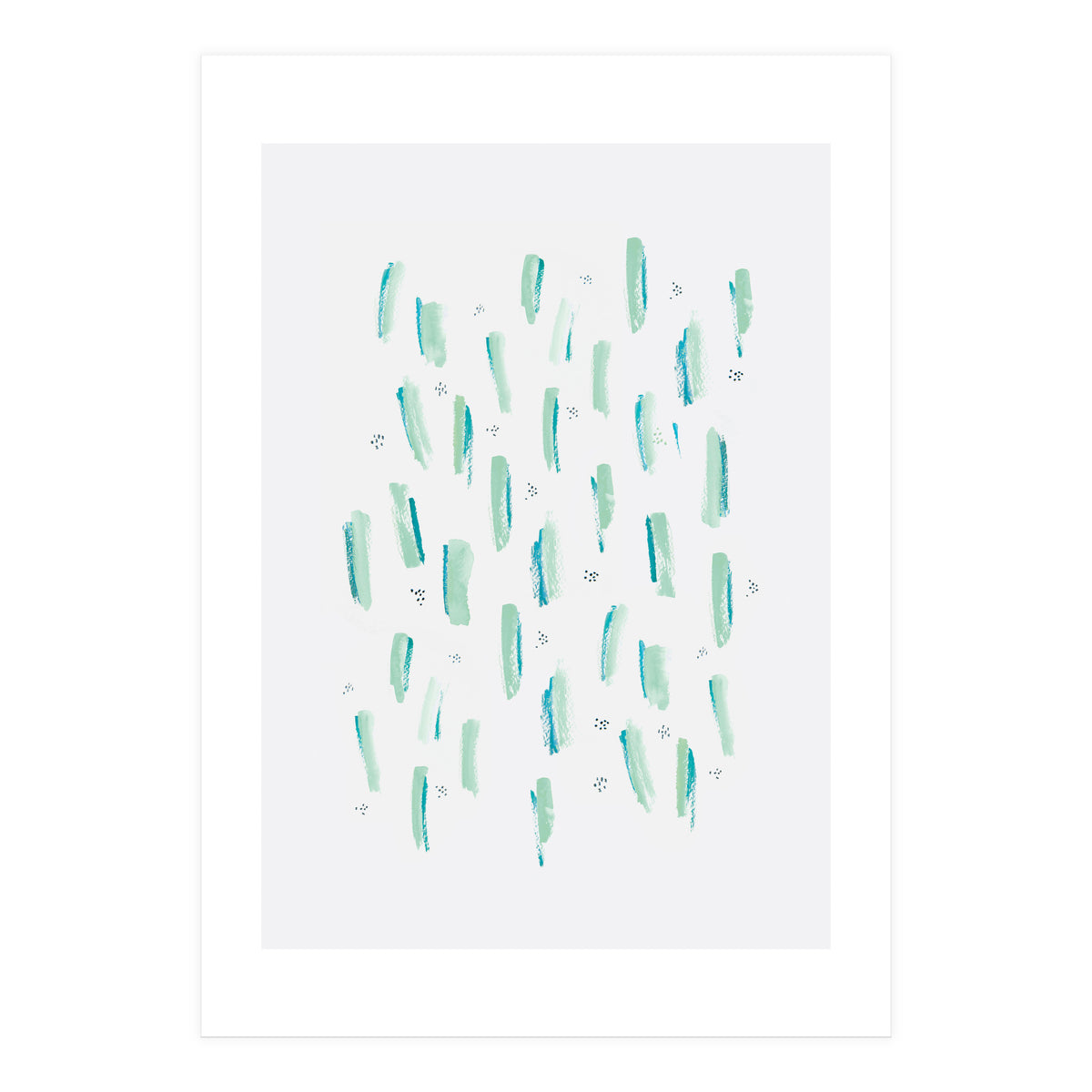 Brush Strokes Mint (Print Only)