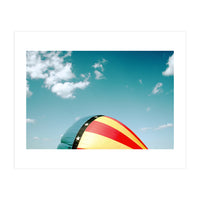 Air balloon over the blue sky  (Print Only)