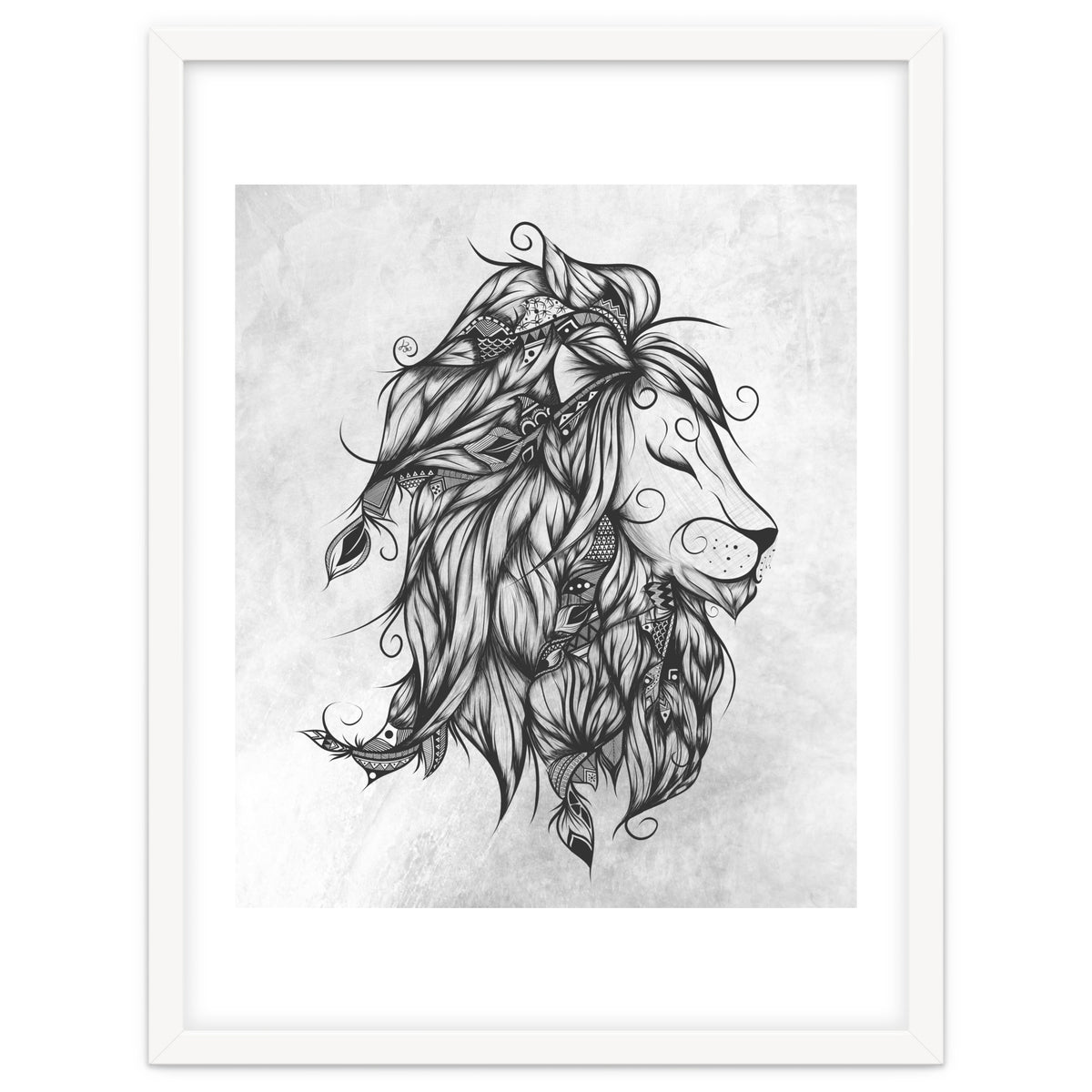 Poetic Lion B&w
