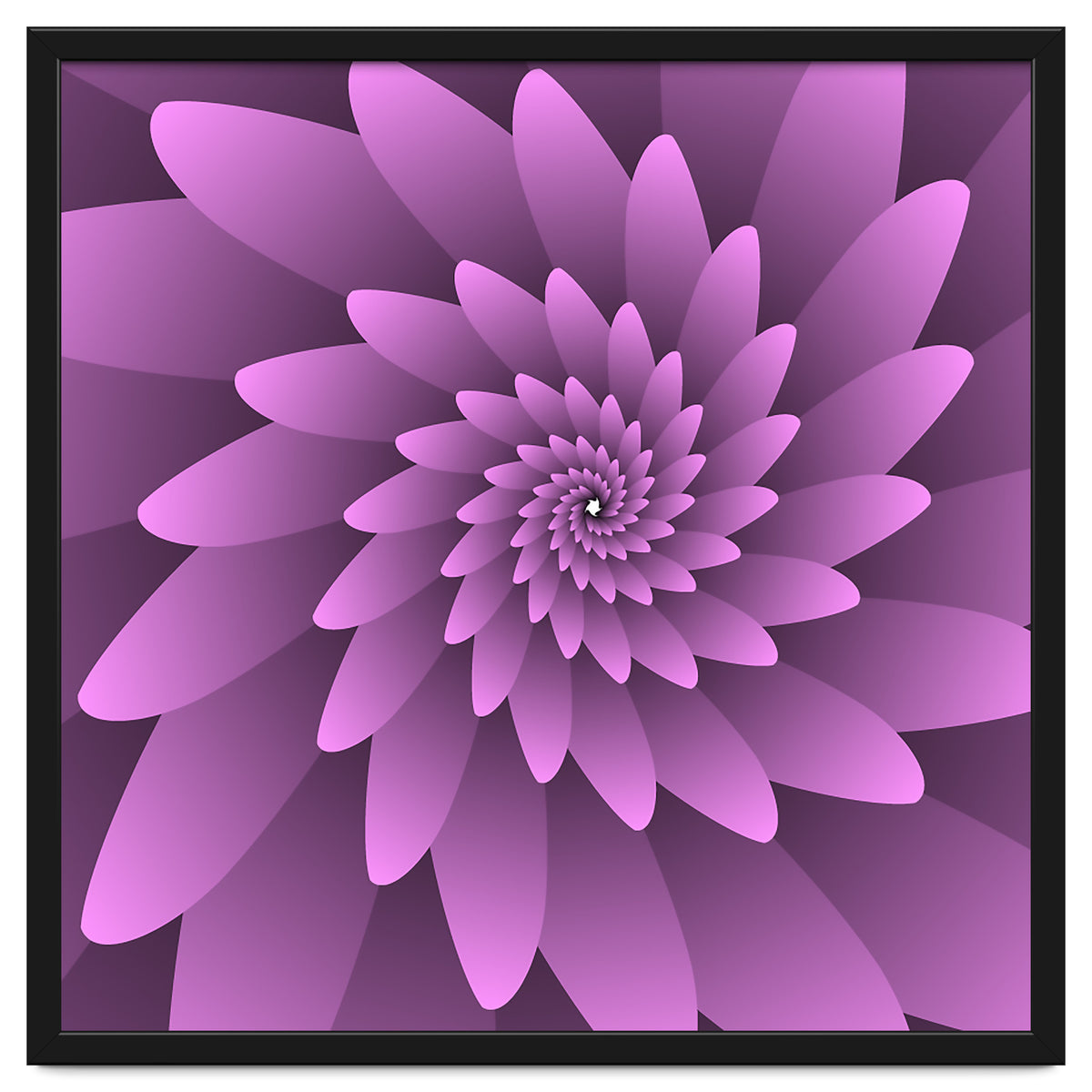 3 D Floral Modern Pink Art
