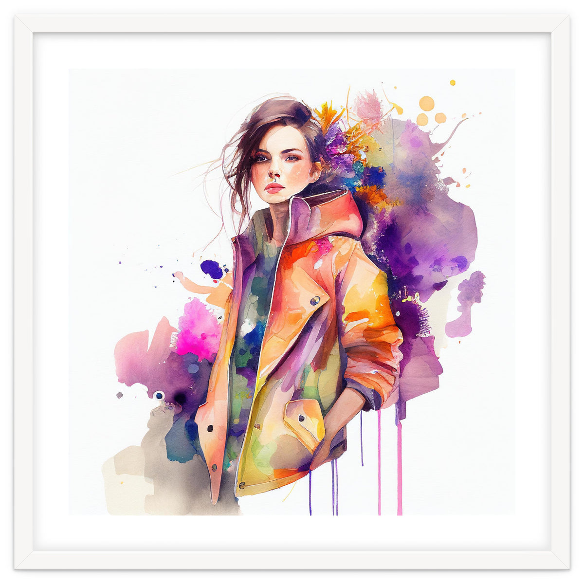 Watercolor Fashion Woman #1