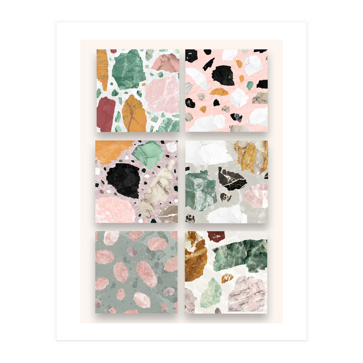 Heartstone - venetian terrazzo version 3 (Print Only)