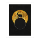Deer On The Moon  (Print Only) thumbnail