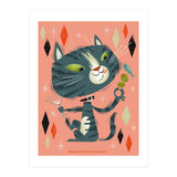 Cat A Tonic Grey Tabby (Print Only) thumbnail