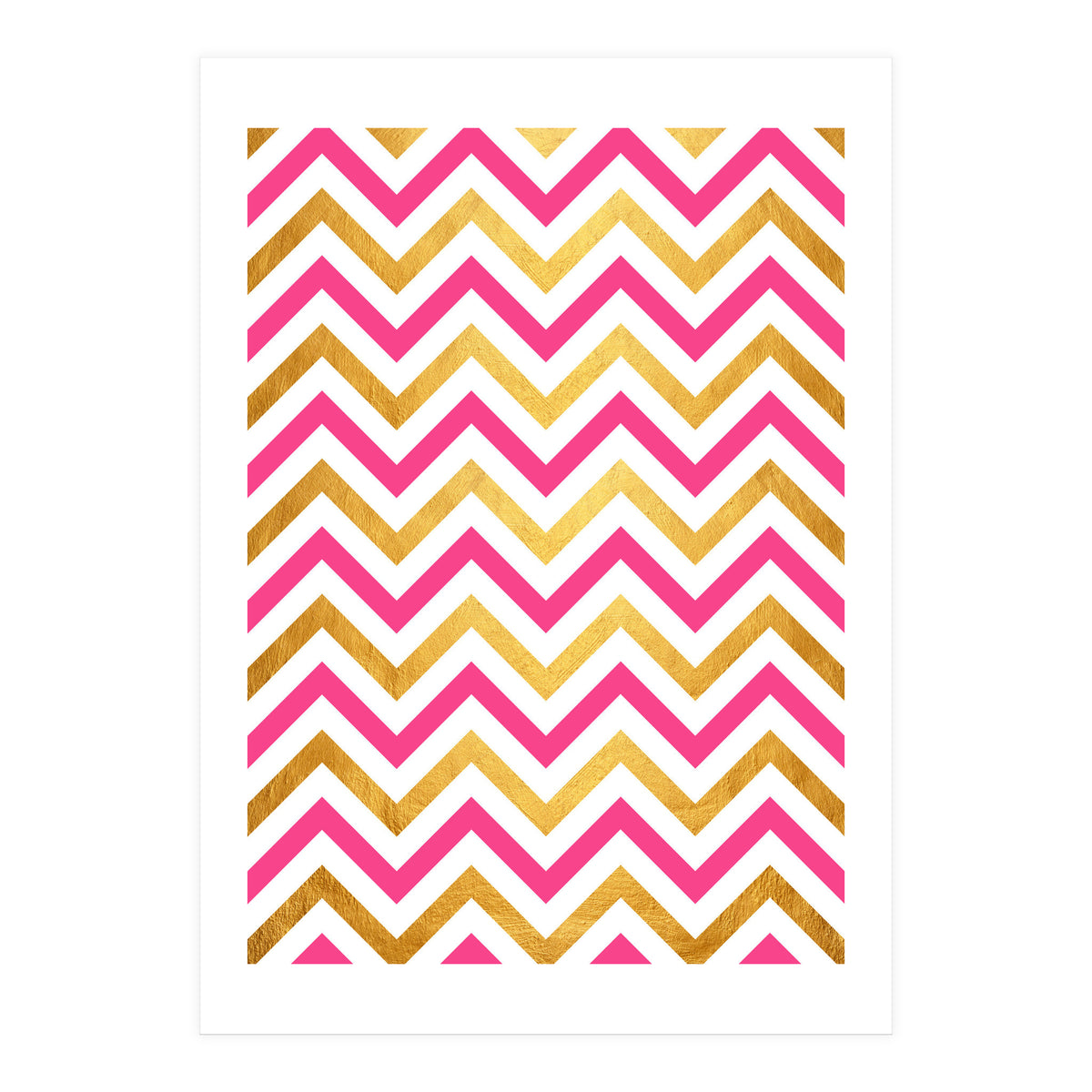 Chevron Golden I (Print Only)