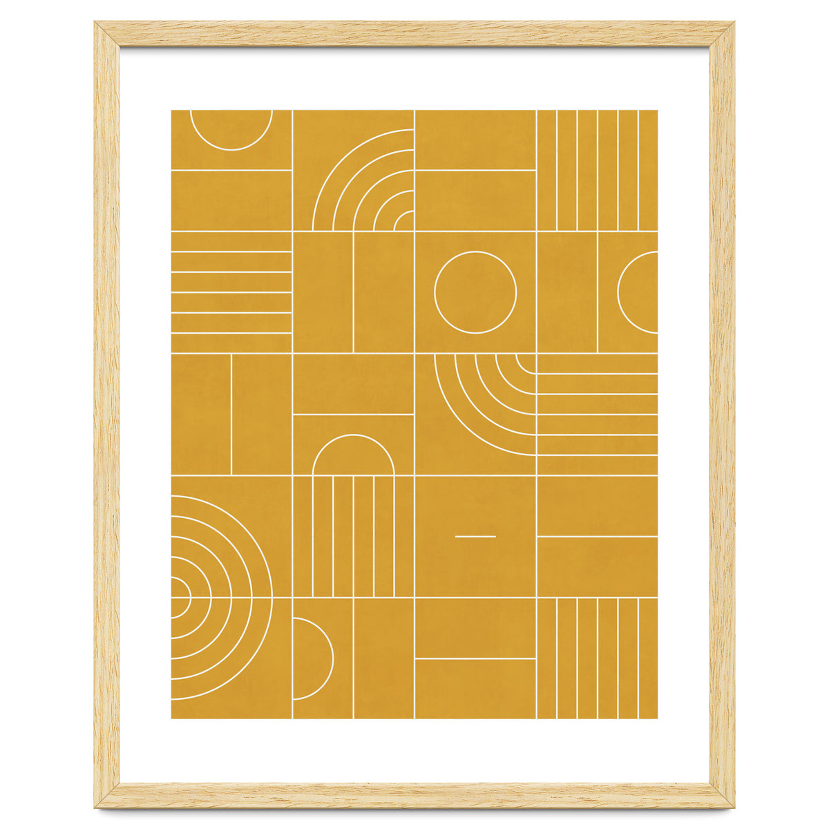 My Favorite Geometric Patterns No.22 - Mustard Yellow