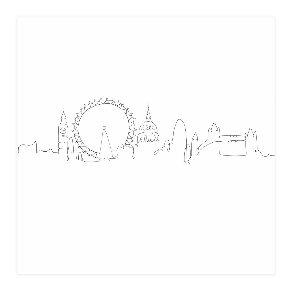 One Line Art London (Print Only)