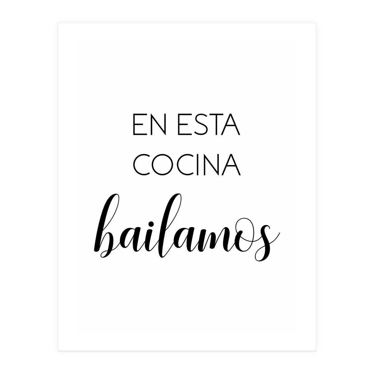 In This Kitchen We Dance (Spanish) (Print Only)