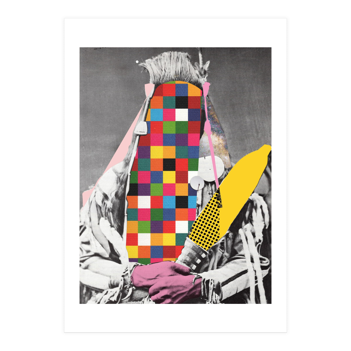 Musterhafte Quadratur Eines Indianers (Print Only)