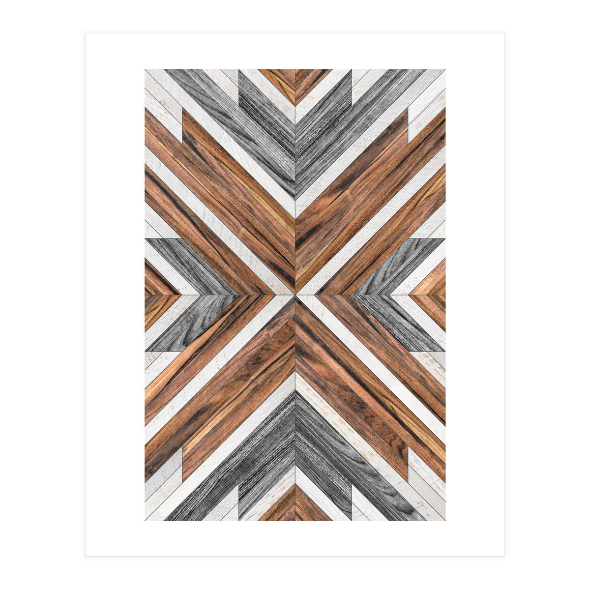 Urban Tribal Pattern No.4 - Wood (Print Only)