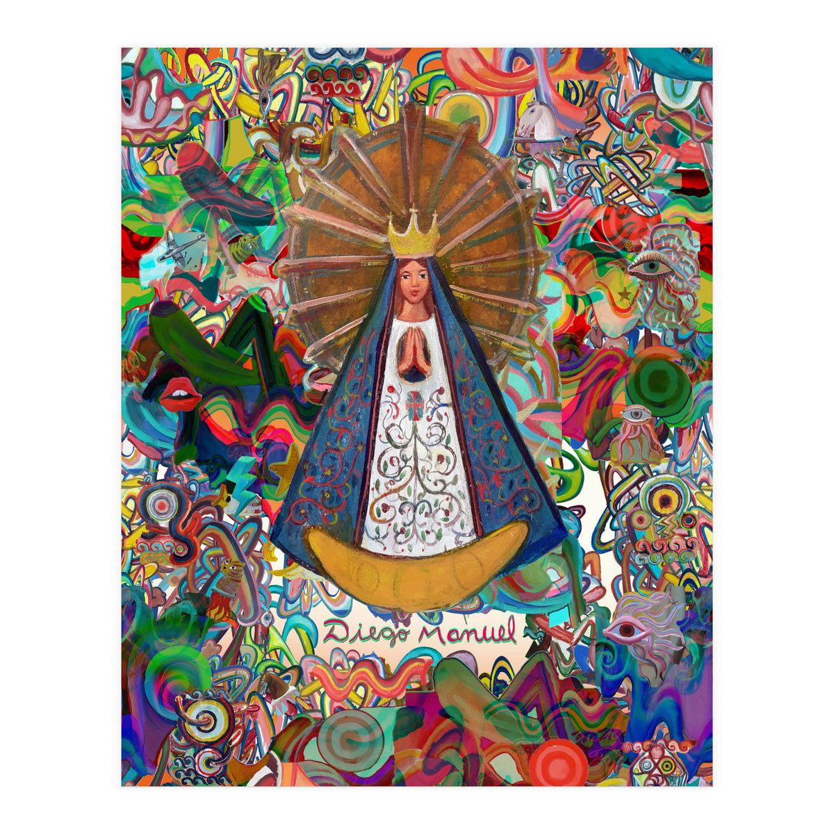 Virgen Y Graffiti 6 (Print Only)