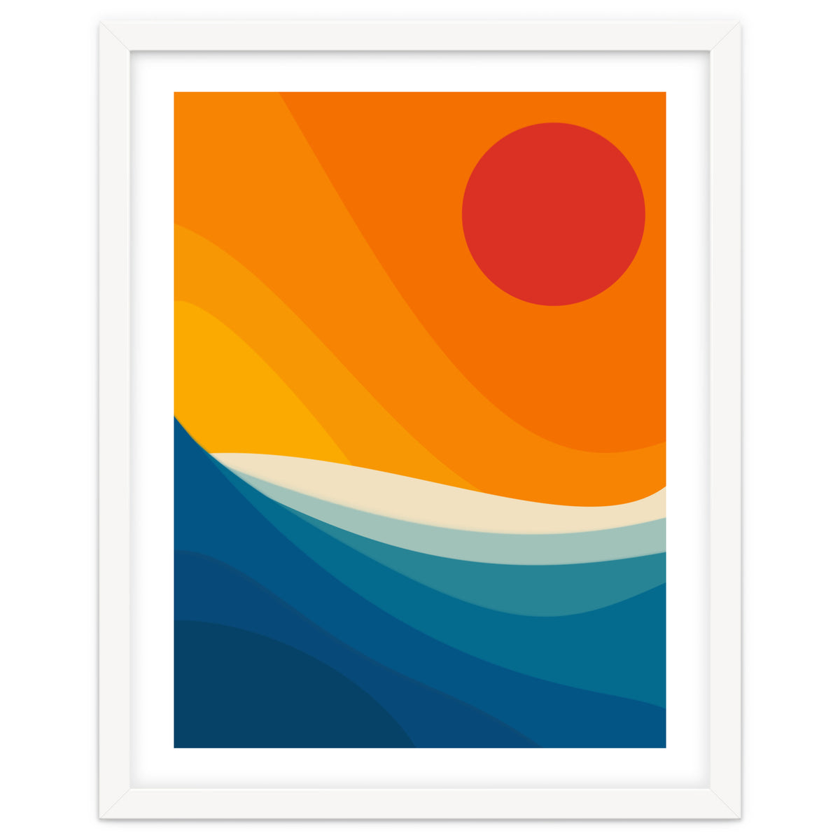 Abstract landscape art